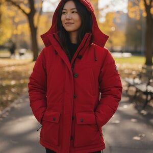 Women's Bold Red Ski Jacket